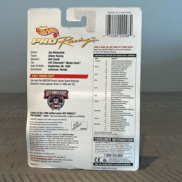 Hot Wheels Pro Racing Joe Nemechek - Picture 3 of 4